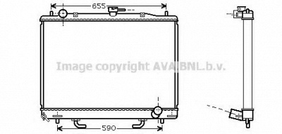 AVA QUALITY COOLING mt2163 -  Радиатор, охлаждение двигателя